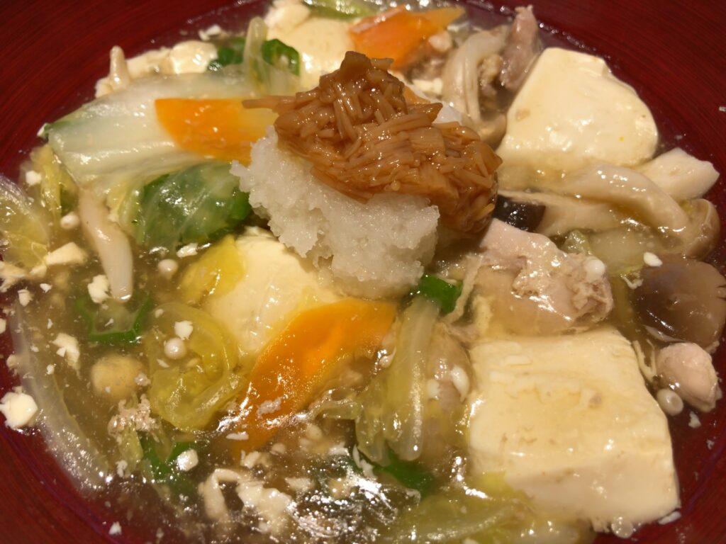 鶏肉とお豆腐ねばねば野菜のトロトロ煮