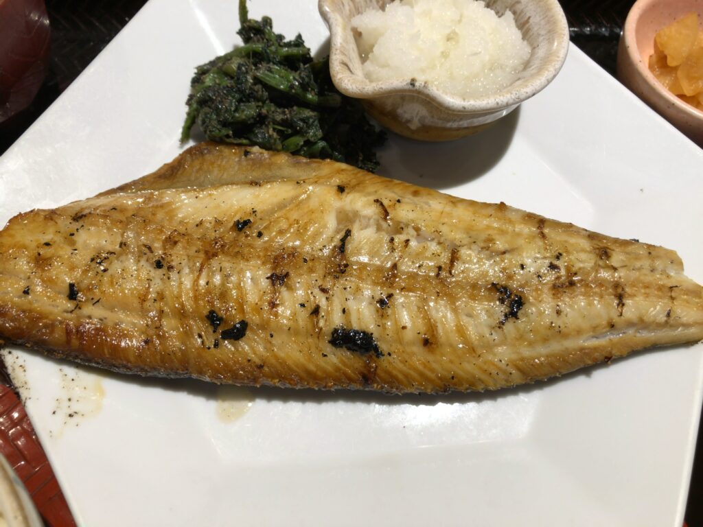大戸屋「しまほっけの炭火焼き定食」のしまほっけ